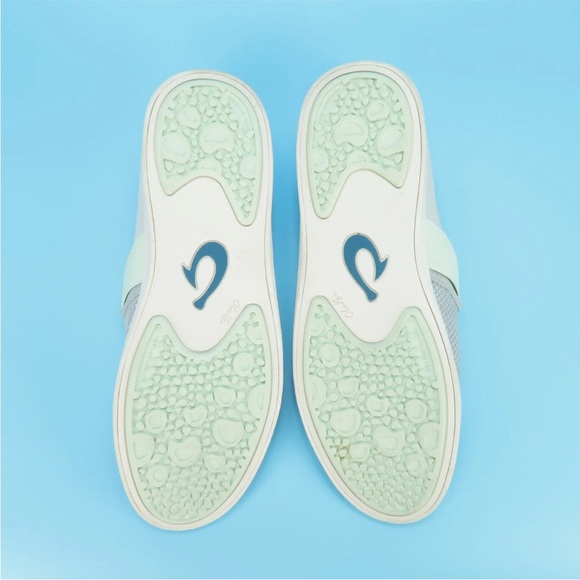 OluKai Hale'iwa Womens Size 10 Gray Round Toe Slip On Mesh Loafers Shoes - Picture 8 of 9